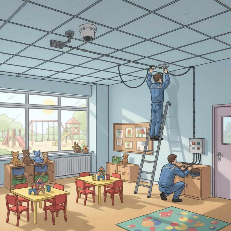 Установить видеонаблюдение в детском саду заказать в Томске, цена, интернет магазин cameralook