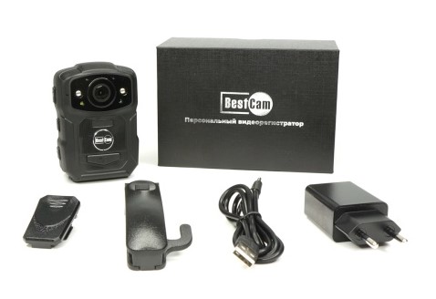 Видеорегистратор нагрудный BestCam B02 (Глонасс/GPS, Wi-Fi) 64Гб
